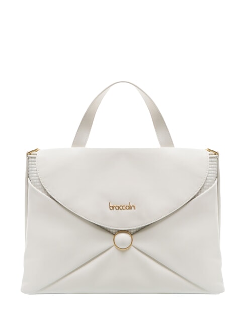 BRACCIALINI NAOMI Leather satchel bag white - Women’s Bags