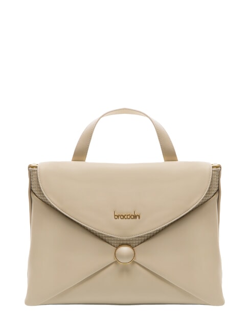 BRACCIALINI NAOMI Leather satchel bag beige - Women’s Bags