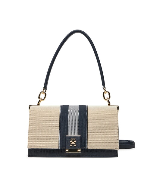 TOMMY HILFIGER TH HER Canvas shoulder bag with shoulder strap space blue - Women’s Bags