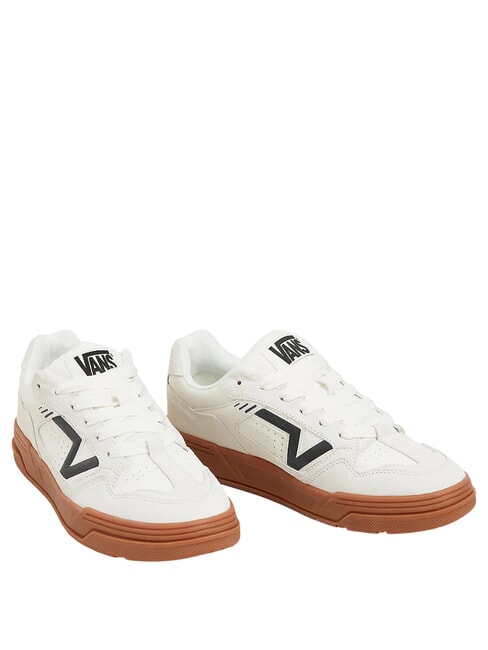 VANS UPLAND Leather sneakers marshmallows/gum - Unisex shoes