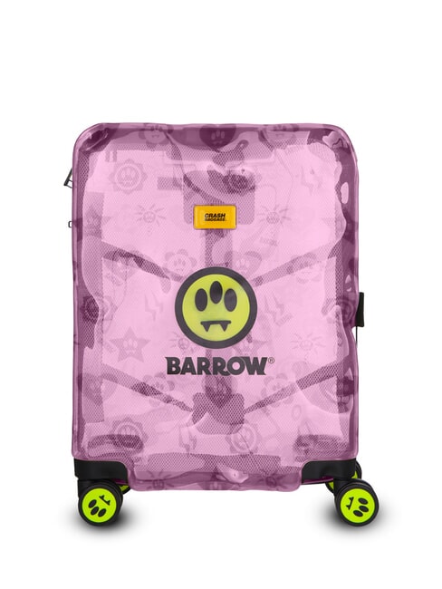 CRASH BAGGAGE SHARE x BARROW Transparent hand luggage trolley clear pink - Hand luggage