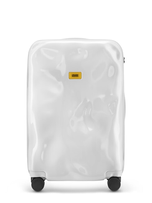 CRASH BAGGAGE ICON TONE ON TONE Medium size trolley white light - Rigid Trolley Cases