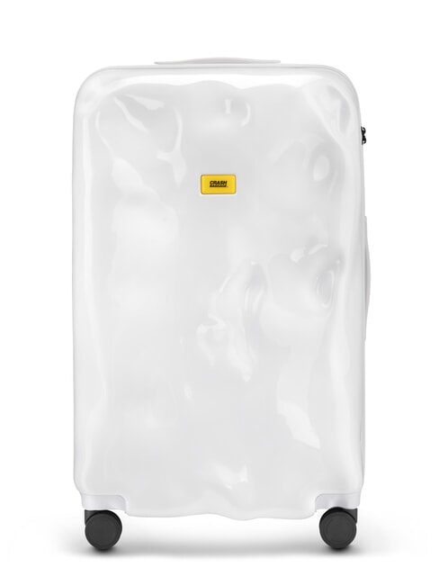 CRASH BAGGAGE ICON TONE ON TONE Large size trolley white light - Rigid Trolley Cases