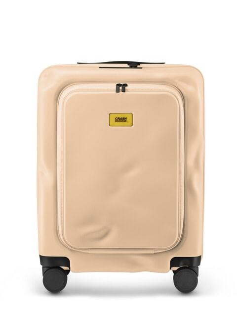 CRASH BAGGAGE SMART Cabin luggage trolley, laptop pocket nude pink - Hand luggage