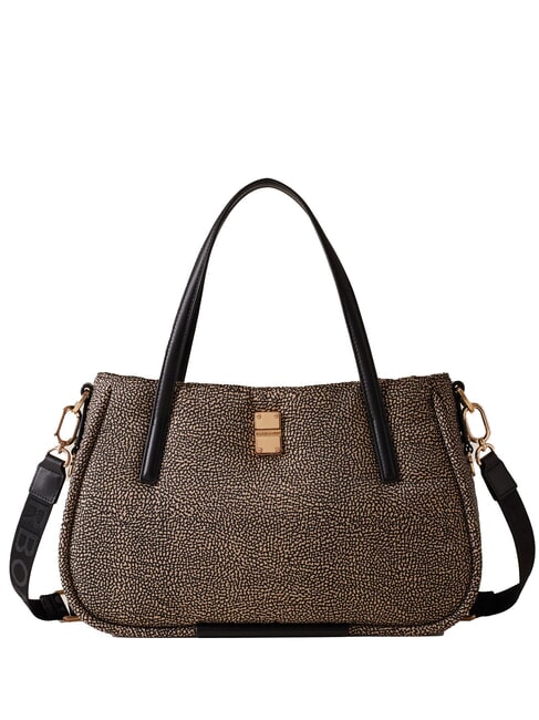 BORBONESE CAHIER  Shoulder shopper, with shoulder strap OP / NATURAL / BLACK - Women’s Bags