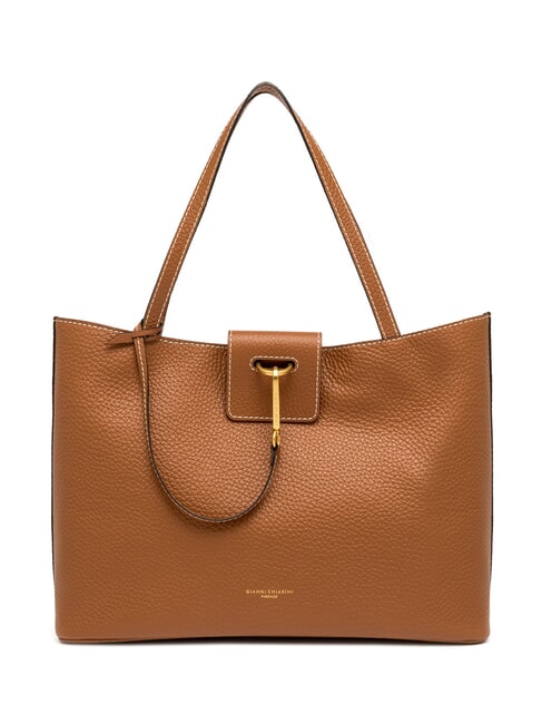 GIANNI CHIARINI MARISOL Leather shopping bag caramel - Women’s Bags