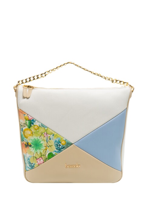 BRACCIALINI NICOLE Patchwork leather satchel bag multi - Women’s Bags