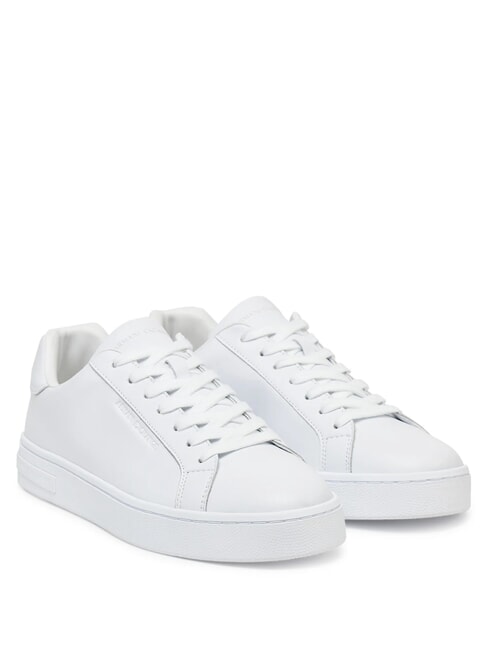 ARMANI EXCHANGE A|X COURTSIDE Leather sneakers brilliant white - Men’s shoes