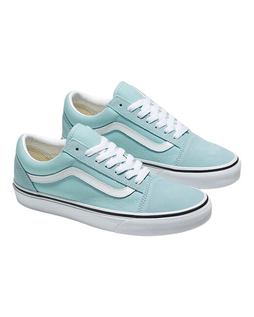 VANS UA OLD SKOOL  Leather sneakers blue canal - Unisex shoes