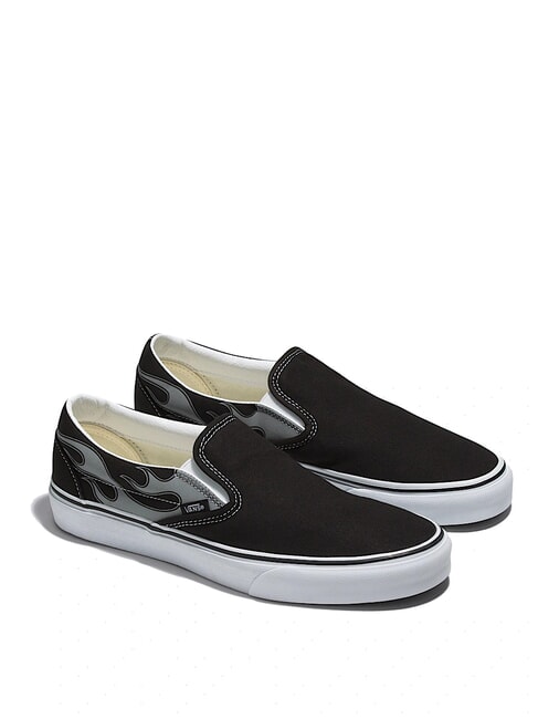 VANS UA CLASSIC SLIP-ON Canvas sneakers reflective flame black - Unisex shoes