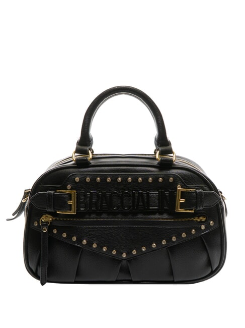 BRACCIALINI GISELLE Metallic logo trunk bag black - Women’s Bags
