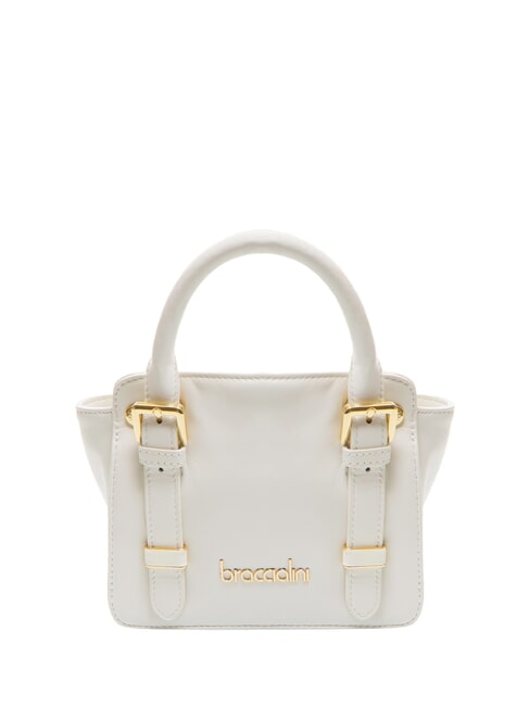 BRACCIALINI GRETA Small leather handbag white - Women’s Bags
