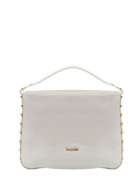BRACCIALINI NORA Leather Hobo Bag white - Women’s Bags