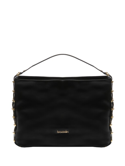BRACCIALINI NORA Leather Hobo Bag black - Women’s Bags