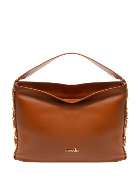 BRACCIALINI NORA Leather Hobo Bag brown - Women’s Bags
