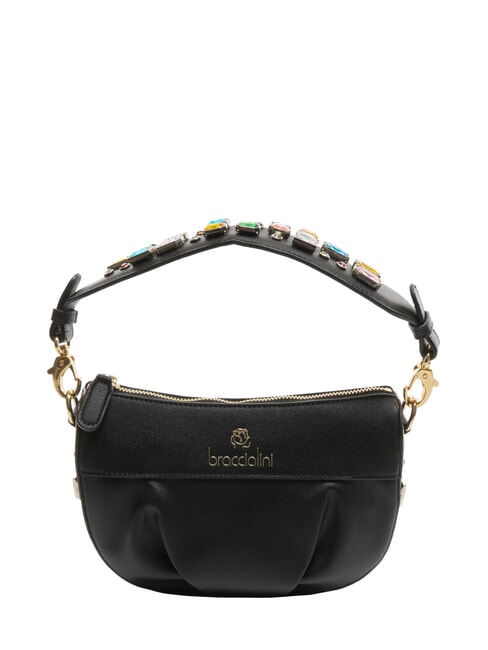 BRACCIALINI STONES Shoulder bag with colored stones black - Women’s Bags