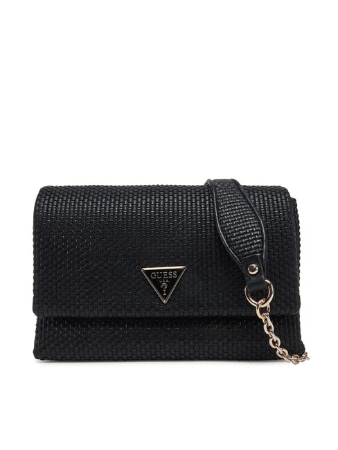 GUESS PHAEDRA Woven shoulder bag BLACK - Women’s Bags