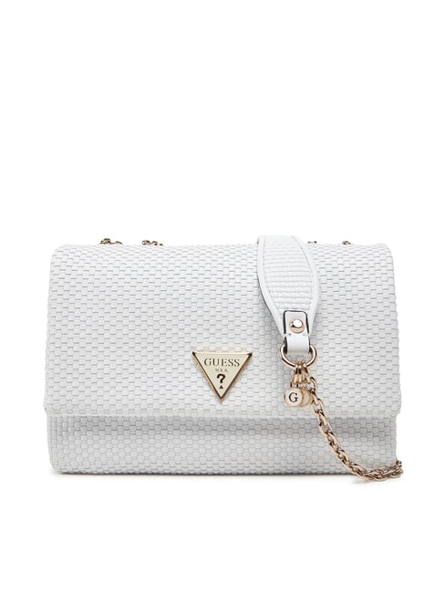GUESS PHAEDRA Woven shoulder bag white - Women’s Bags