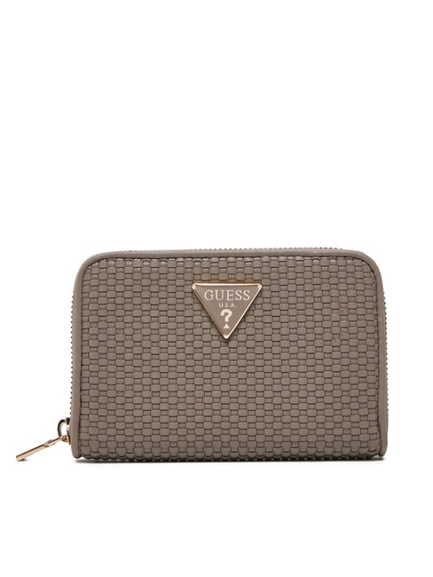 GUESS PHAEDRA Small zip around wallet dark taupe - Women’s Wallets