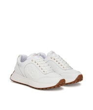 LIUJO LOLO 17 Leather sneakers with pearl logo white - Women’s shoes - 1