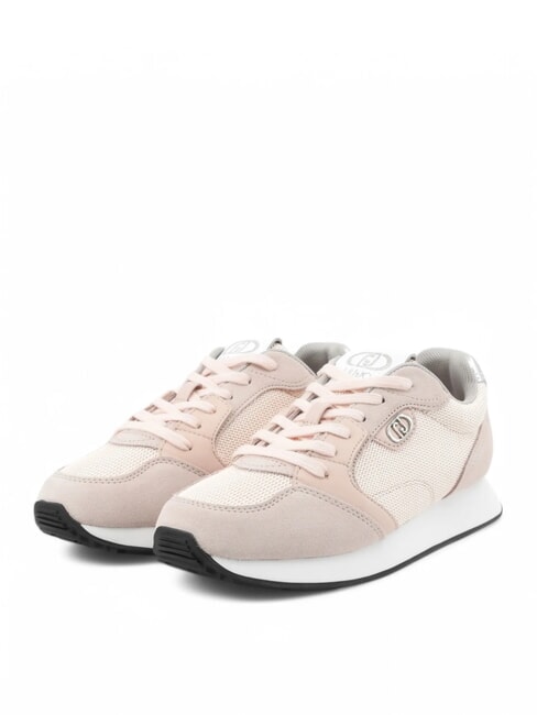 LIUJO VIBE 03 Leather and fabric running sneakers naked - Women’s shoes
