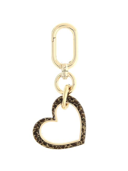 BORBONESE CUORE Keychain, bag charm gold ch.free/op nat - Key holders