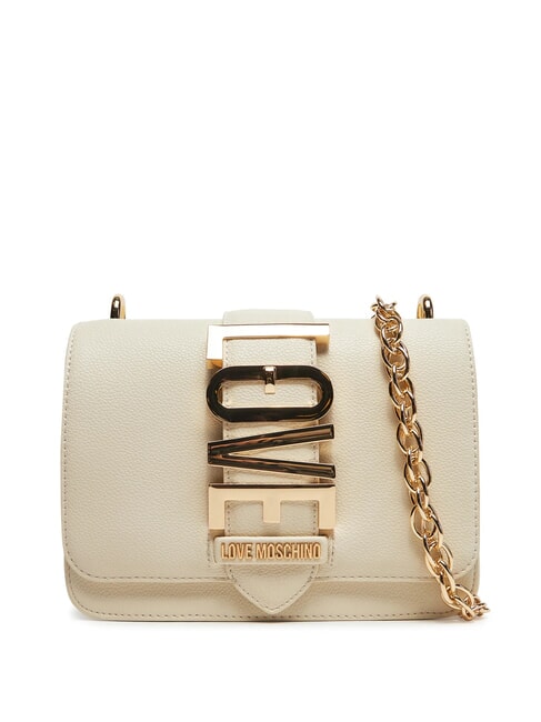LOVE MOSCHINO VERTICAL LOGO Mini Shoulder Bag ivory - Women’s Bags