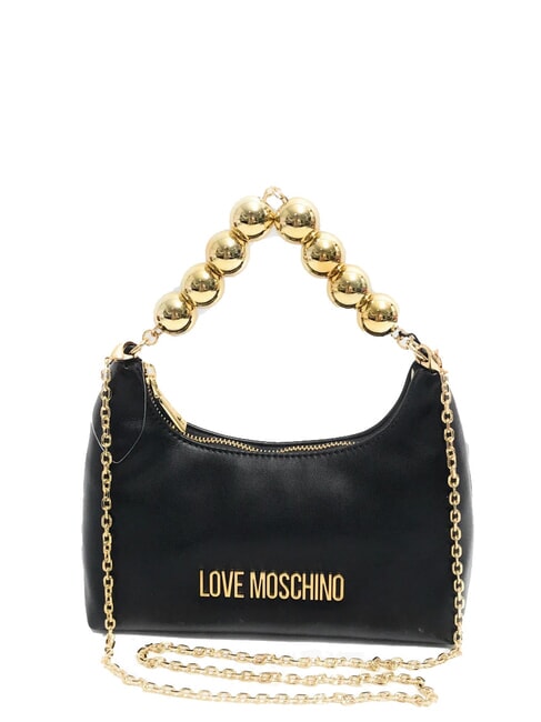 LOVE MOSCHINO CHAIN Mini Hand Bag, with shoulder strap Black - Women’s Bags