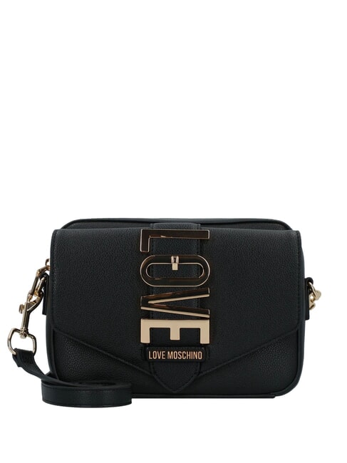 LOVE MOSCHINO VERTICAL LOGO Mini Shoulder Bag Black - Women’s Bags