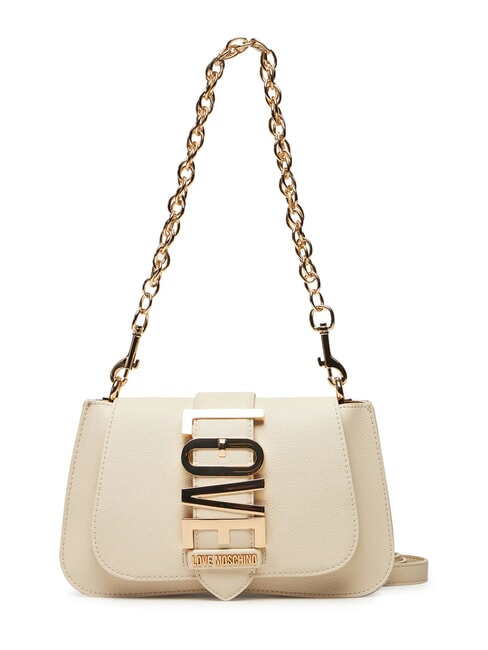 LOVE MOSCHINO VERTICAL LOGO Shoulder bag, with shoulder strap ivory - Women’s Bags