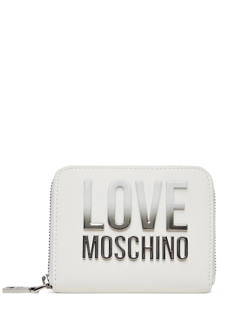 LOVE MOSCHINO ZIP AROUND Wallet White - Women’s Wallets