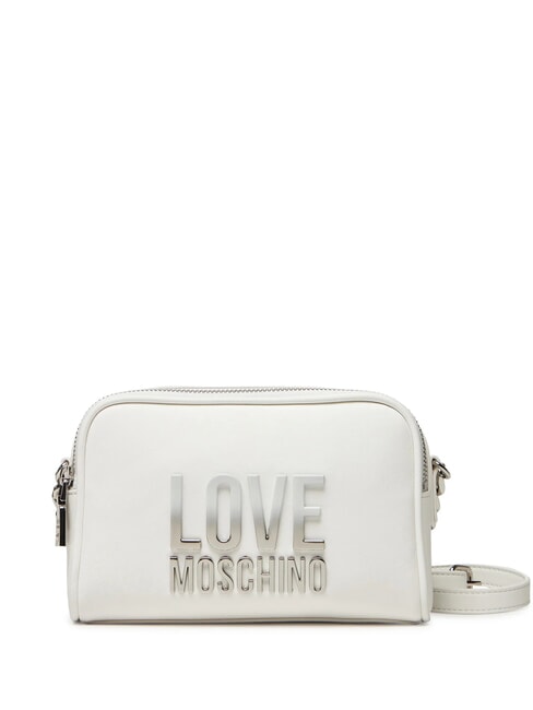LOVE MOSCHINO BIG LETTERING Mini Shoulder Bag White - Women’s Bags