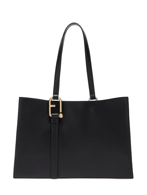 FURLA NUVOLA L Leather shopping bag Black - Women’s Bags