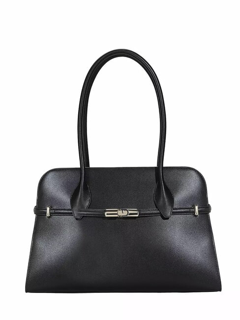 FURLA GOCCIA Leather shoulder bag Black - Women’s Bags