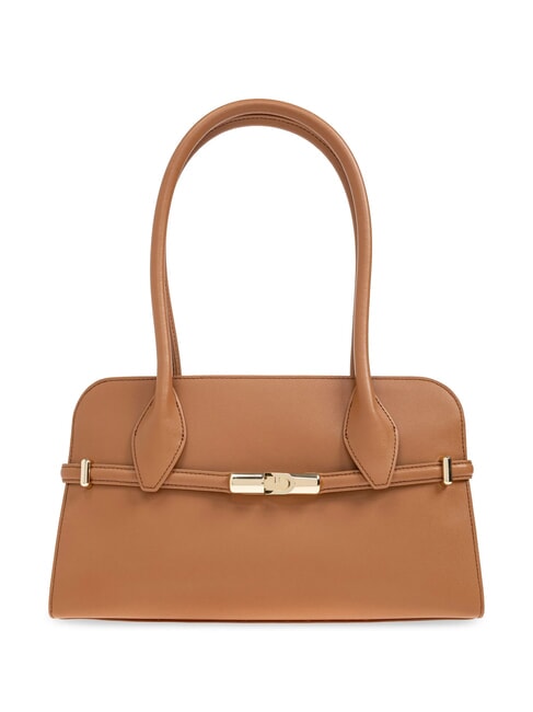 FURLA GOCCIA Small leather shoulder bag brandy - Women’s Bags