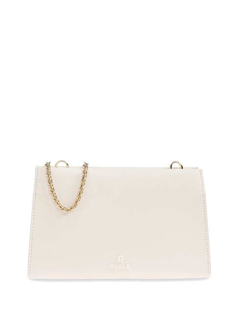 FURLA MYFURLA Leather clutch bag with chain shoulder strap PANNA - Women’s Bags