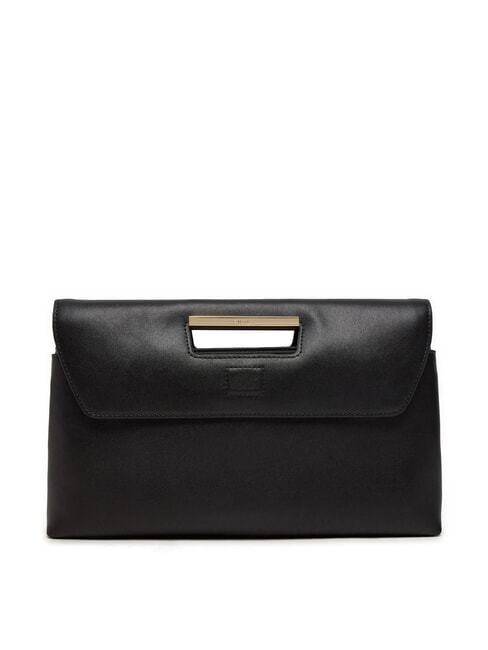 FURLA GIADA Large leather clutch bag Black - Women’s Bags