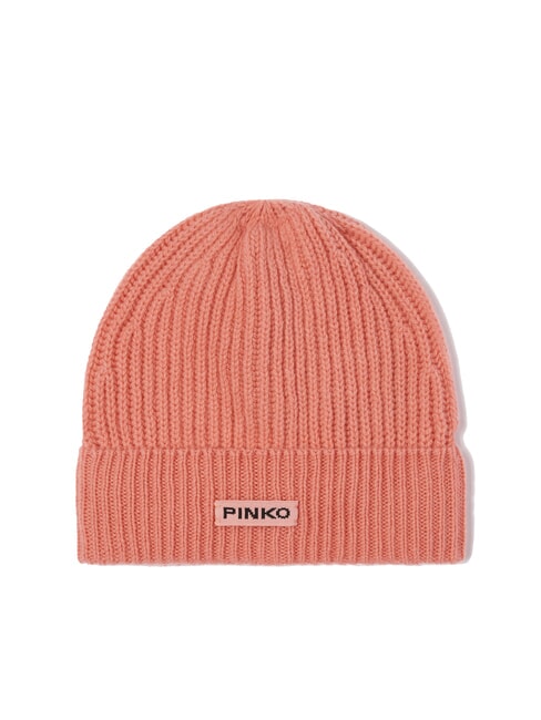 PINKO LAMBKIN  Wool hat bright coral red - Hats