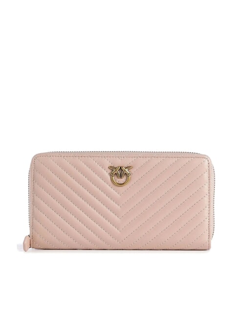PINKO RYDER Leather wallet powder-antique gold - Women’s Wallets