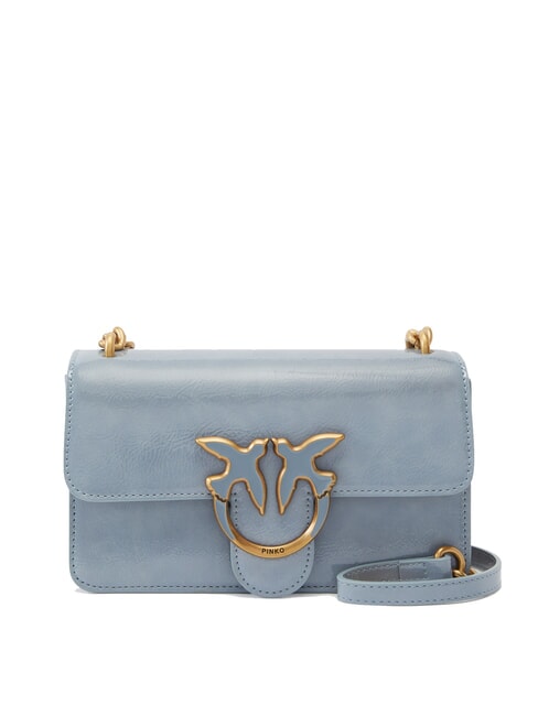 PINKO LOVE ONE MINI  Mini shoulder bag light blue-antique gold - Women’s Bags