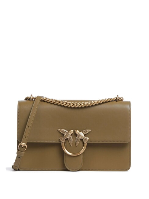 PINKO CLASSIC LOVE BAG One simply bag plantation-antique gold - Women’s Bags