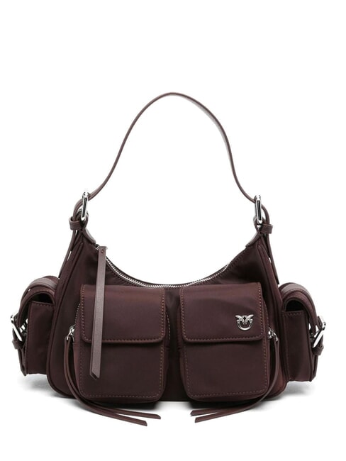 PINKO CARGO Shoulder bag with pockets bitter chocolate-shiny nickel - Women’s Bags