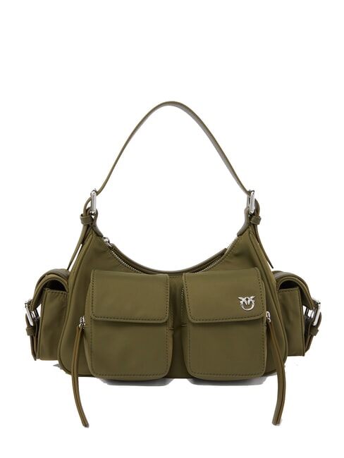 PINKO CARGO Shoulder bag with pockets plantation-shiny nickel - Women’s Bags