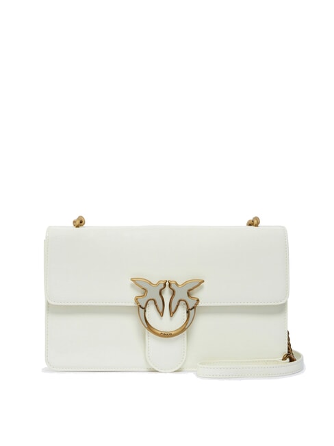PINKO LOVE ONE CLASSIC  shoulder bag white nimbo-antique gold - Women’s Bags