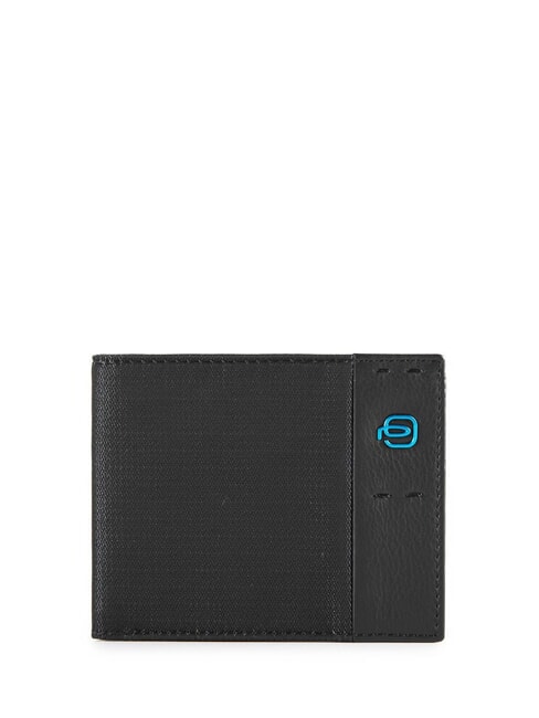 PIQUADRO wallet P16, in leather CHEVRON / BLACK - Men’s Wallets