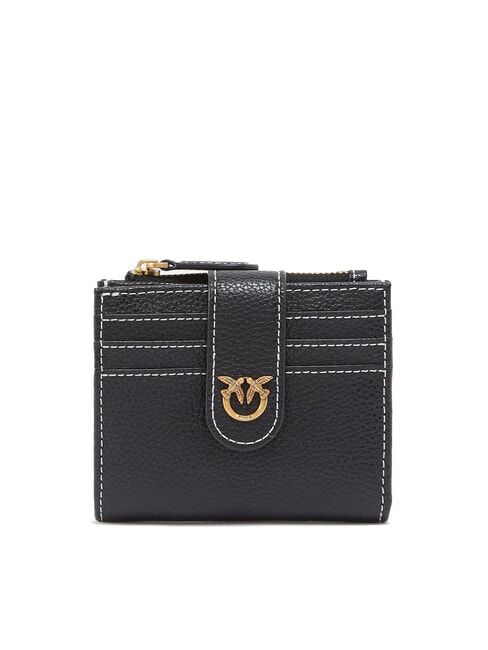 PINKO MULTI PURPOSE Small leather wallet black-antique gold - Women’s Wallets