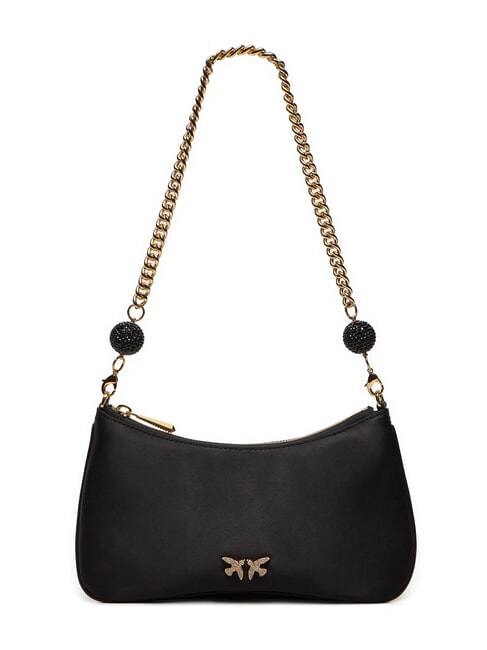 PINKO ARTHEMIS Shoulder bag with jewel applications black limousine-gold - Women’s Bags
