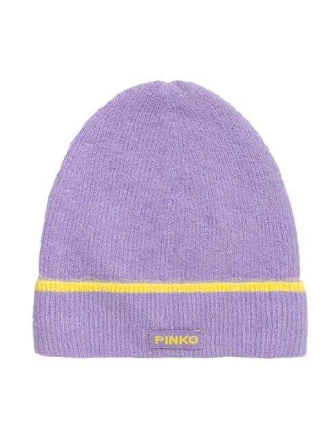PINKO SERRADE Beanie hat with cuff multi-lilac /yellow - Hats