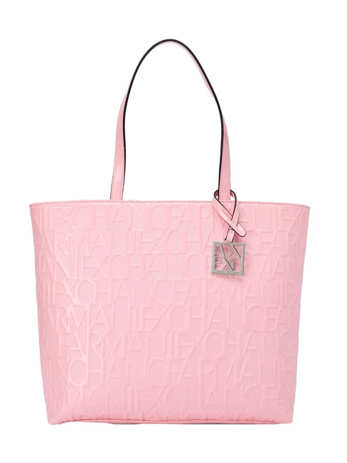 ARMANI EXCHANGE VERNICE Shoulder shopping bag, patent effect sundown - Women’s Bags
