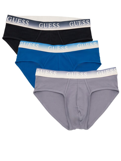 GUESS JOE Set of 3 briefs light dark blue comb - Men's briefs